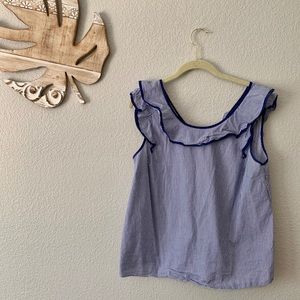 Ruffle Sleeve Tank